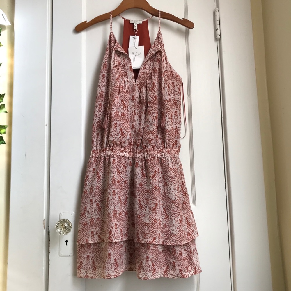 Joie Front Tassel Dress - SilkTerracotta Small NWT
